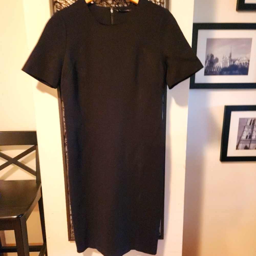 Tahari Black Sheath Dress